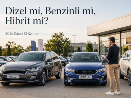 2026’da Dizel mi Benzinli mi Hibrit mi? İkinci El Araçta Hangisi Daha Mantıklı?