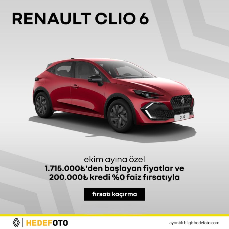Renault Clio 6 Ekim Kampanyası