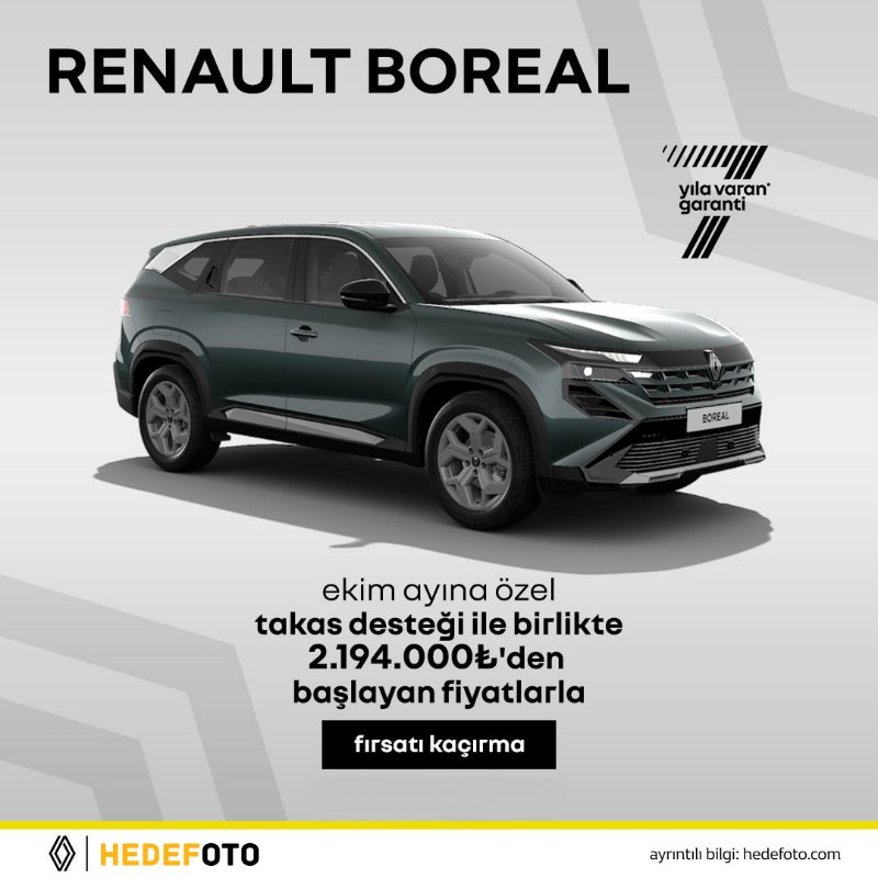 Renault Boreal Ekim Kampanyası